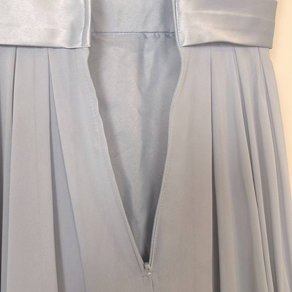 NWT Kanali K Dusty Blue Sleeveless Gown Size 2 NWT - Picture 7 of 9